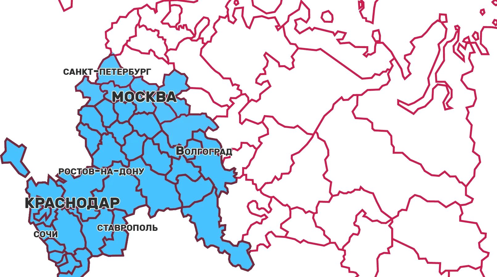 Карта в Северской